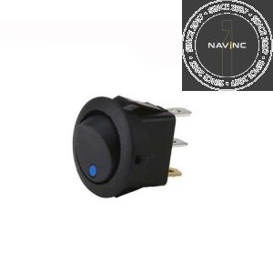 Round switch with lockers and blue LED