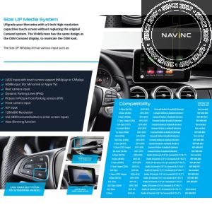Size UP + APPplay_CARplay & Android AUTO integration Mercedes NTG4