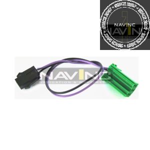 Steering cable for Blaupunkt systems via mini ISO (green)