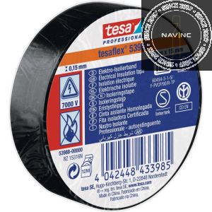 TESA Electric insulating tape PVC - black 15mm_10 meter