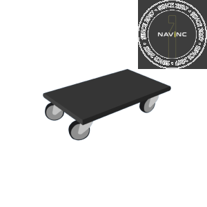 Trolly black - 59x29cm