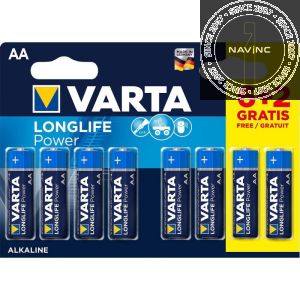 Varta Longlife Battery AA 1.5V Alkaline in blister (8 pieces)