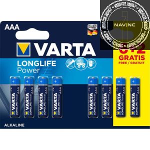 Varta Longlife Battery AAA 1.5V Alkaline in blister (8 pieces)