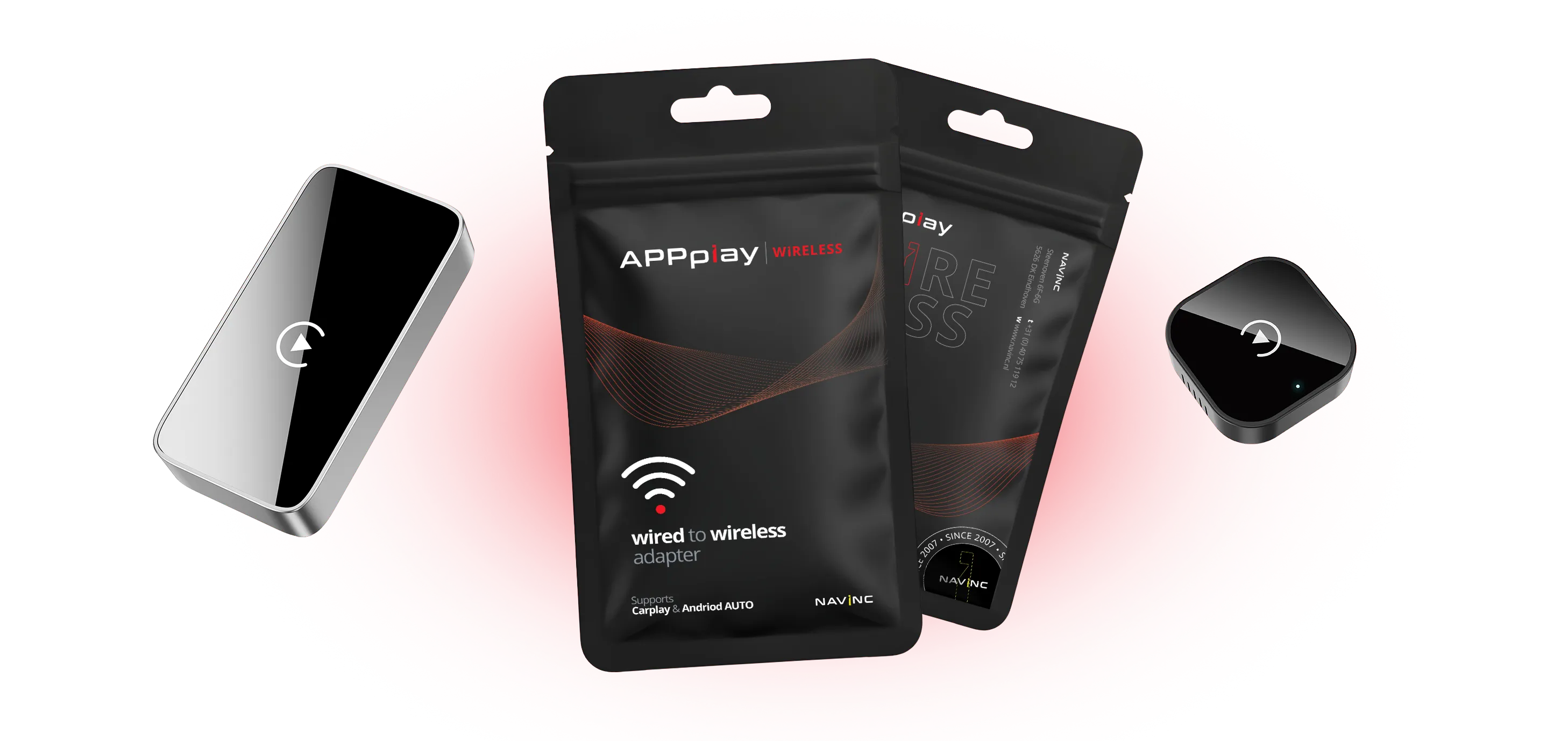 Make CarPlay and Android Auto truly wireless.